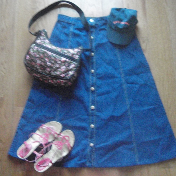 Star Wear Dresses & Skirts - ~Full Jean Button Down Skirt~